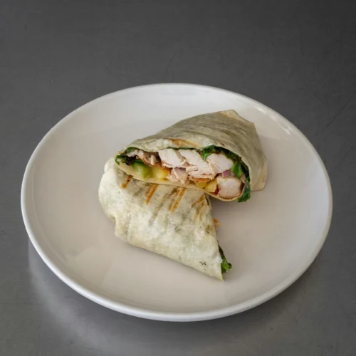 Cheesy Garlic Chicken Wraps