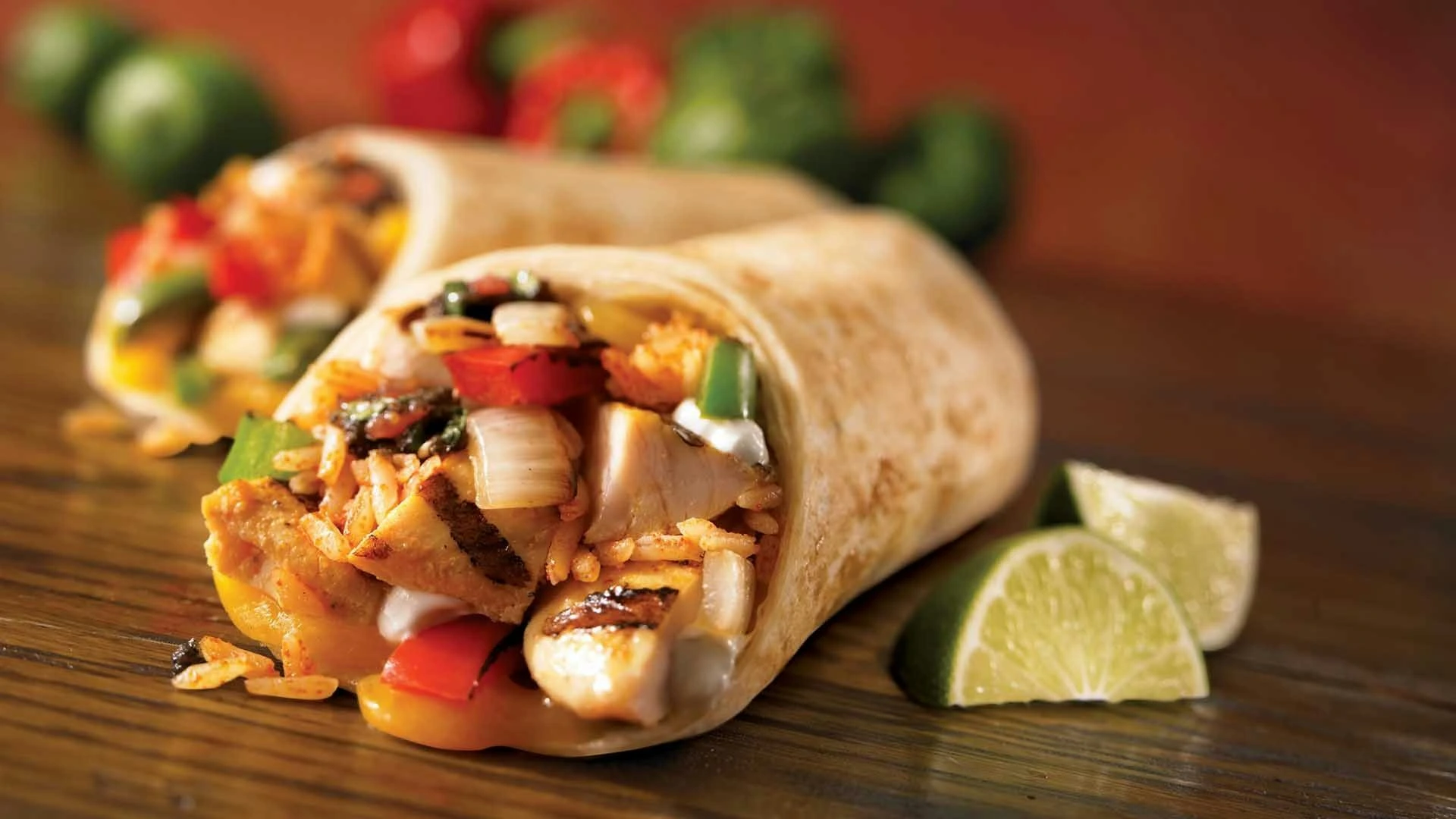 Cheesy Garlic Chicken Wraps