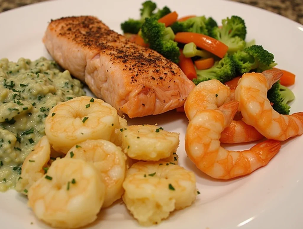 Salmon and Shrimp
