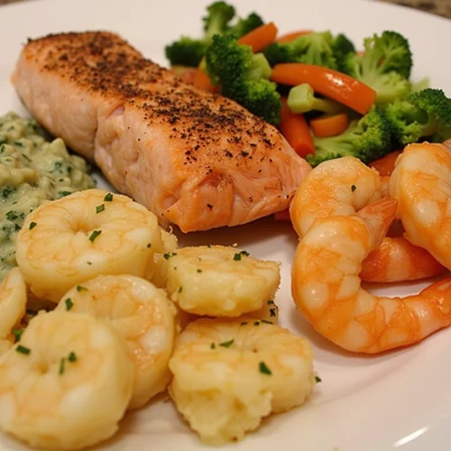 Salmon and Shrimp
