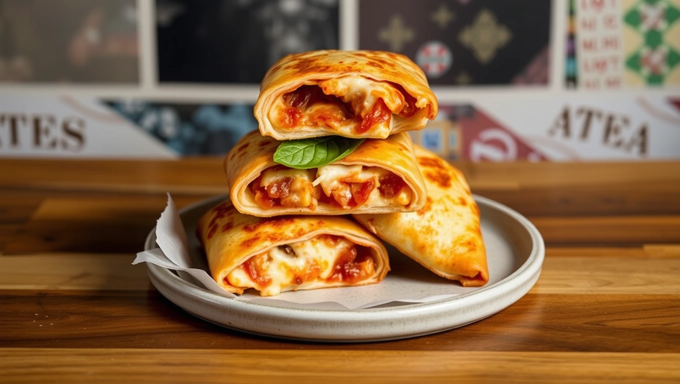 Homemade pizza pockets