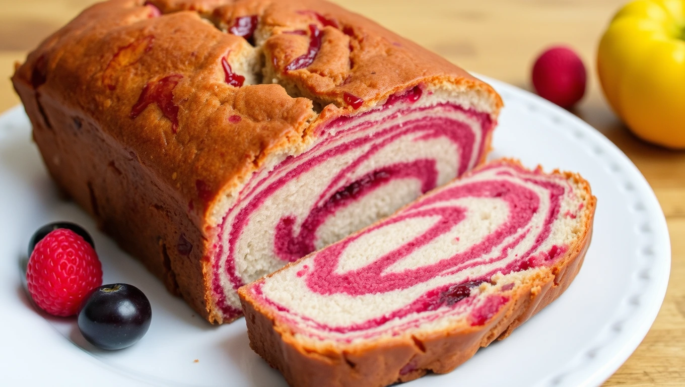 Cranberry Marble Loaf