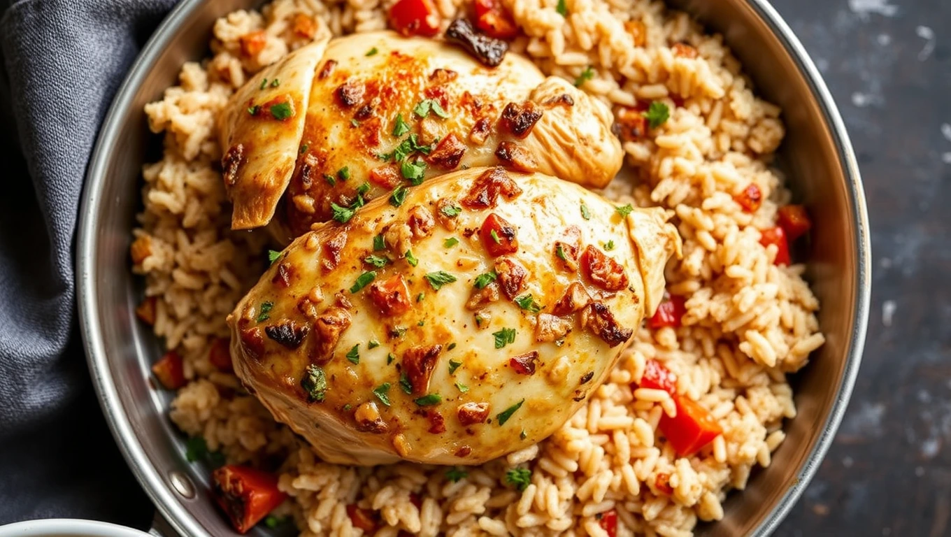 Oven Baked Chicken and Rice