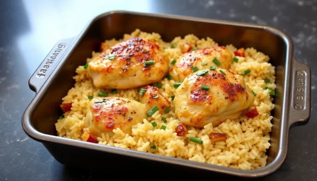 Oven Baked Chicken and Rice