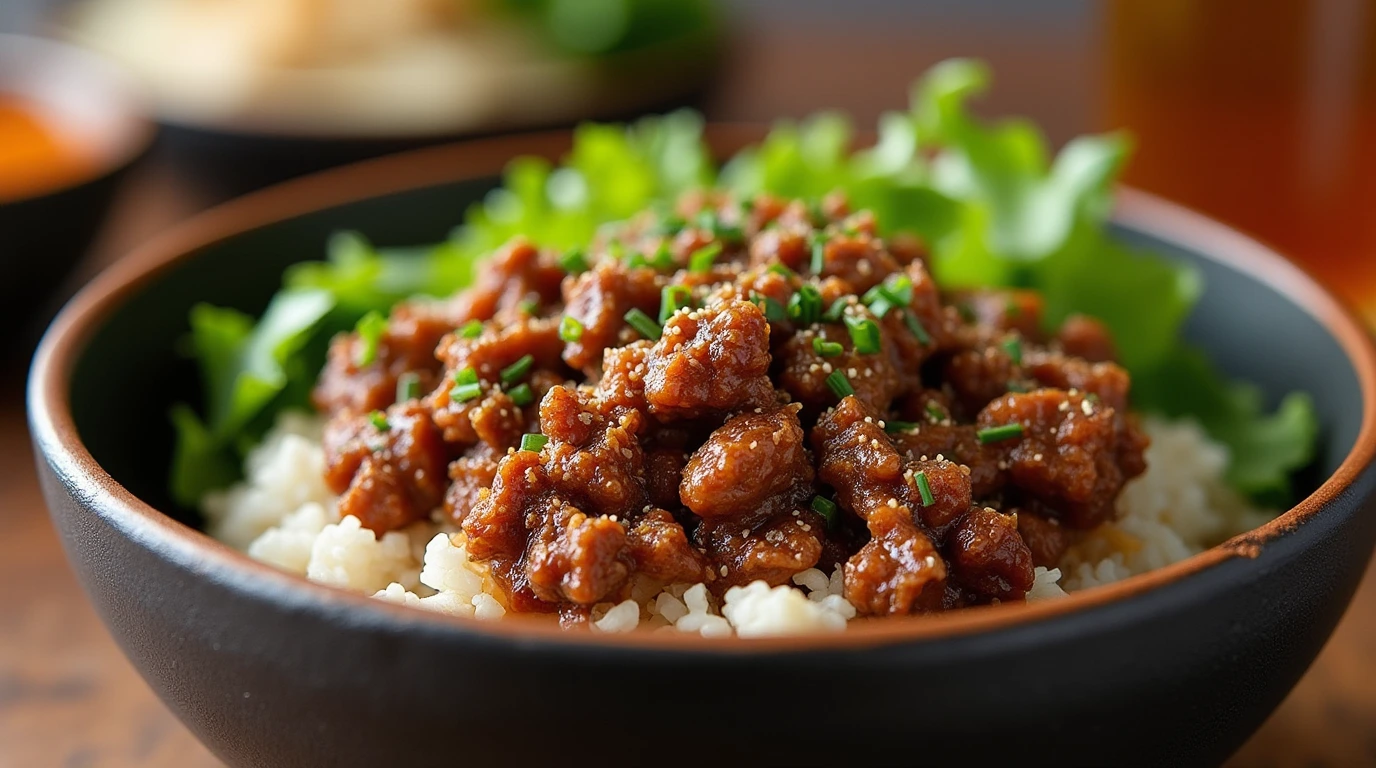 Korean Ground Beef Bowl